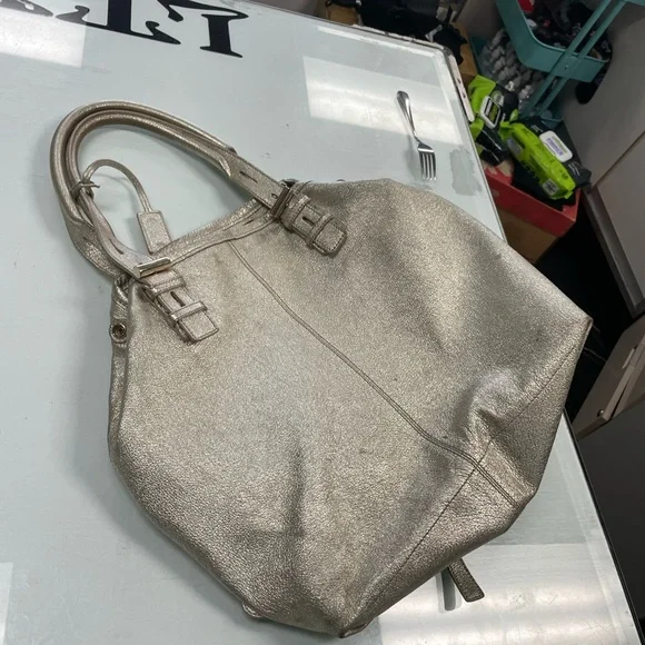 Women’s Vintage Leather Jimmy Choo Sparkly Large Purse 👛 Bag Pre Owned Used - Picture 7 of 16